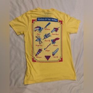 Columbia PFG Yellow Graphic Tee, Men’s size Small, GUC